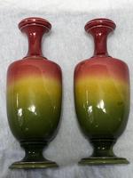 2 Fine Antique Victorian Art Nouveau Small Pottery Round Vases (7 of 8) 2 Fine Antique Victorian Art Nouveau Small Pottery Round Vases (7 of 8)