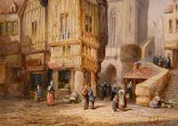 Oil Painting by Pair Henry Schafer - Fecamp Normandy, Nuremburg, Germany (8 of 10) Oil Painting by Pair Henry Schafer - Fecamp Normandy, Nuremburg, Germany (8 of 10)