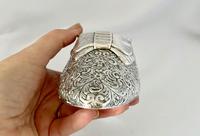 Large Very Rare Sterling Silver Shoe Box. Birmingham 1921 (3 of 9) Large Very Rare Sterling Silver Shoe Box. Birmingham 1921 (3 of 9)
