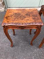 Quality Burr Walnut Nest of 3 Tables (9 of 10) Quality Burr Walnut Nest of 3 Tables (9 of 10)