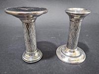 Pair of Arts & Crafts silver Candlesticks (6 of 6) Pair of Arts & Crafts silver Candlesticks (6 of 6)