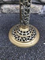 Antique Ornate Walnut & Brass Wine Table (2 of 5) Antique Ornate Walnut & Brass Wine Table (2 of 5)