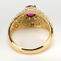 Vintage French Ruby & Diamond Dress Ring c.1960 (2 of 6) Vintage French Ruby & Diamond Dress Ring c.1960 (2 of 6)