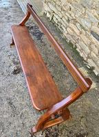 Antique Pitch Pine Gothic Style Church Pew Bench (11 of 13) Antique Pitch Pine Gothic Style Church Pew Bench (11 of 13)