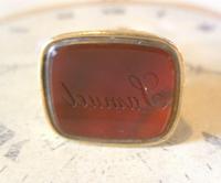 Antique Pocket Watch Chain Fob 1890s Victorian Large Gilt & Carnelian Samuel Fob (6 of 12) Antique Pocket Watch Chain Fob 1890s Victorian Large Gilt & Carnelian Samuel Fob (6 of 12)