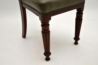 Antique Victorian Solid Mahogany & Leather Desk / Side Chair (9 of 10) Antique Victorian Solid Mahogany & Leather Desk / Side Chair (9 of 10)