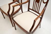 Pair of Antique Edwardian Inlaid Mahogany Armchairs (8 of 12) Pair of Antique Edwardian Inlaid Mahogany Armchairs (8 of 12)