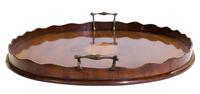 A Pretty 19th Century Tray With Wavy Surround (3 of 5) A Pretty 19th Century Tray With Wavy Surround (3 of 5)