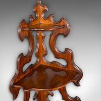 Antique 3 Tier Hanging Whatnot, English, Rosewood, Corner Wall Shelf, Victorian (6 of 12) Antique 3 Tier Hanging Whatnot, English, Rosewood, Corner Wall Shelf, Victorian (6 of 12)