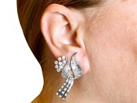 5.90ct Diamond & Platinum Tassel Earrings - Vintage c.1950 (9 of 9) 5.90ct Diamond & Platinum Tassel Earrings - Vintage c.1950 (9 of 9)