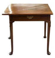 George III Mahogany Triangular Fold Over Top Table (3 of 7) George III Mahogany Triangular Fold Over Top Table (3 of 7)