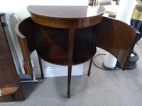 Sheraton Style Fan Topped Demi Lune Two Door Bedside Commode Cabinet (3 of 8) Sheraton Style Fan Topped Demi Lune Two Door Bedside Commode Cabinet (3 of 8)