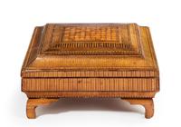 19th Century French Straw Work Box of Quite Outstanding Complexity (2 of 5) 19th Century French Straw Work Box of Quite Outstanding Complexity (2 of 5)