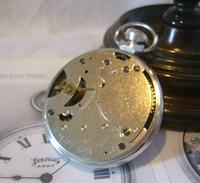 Vintage Pocket Watch 1955 Services Army Two Tone Dial Chrome Case FWO (9 of 10) Vintage Pocket Watch 1955 Services Army Two Tone Dial Chrome Case FWO (9 of 10)