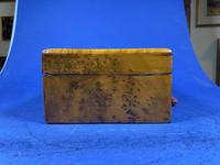 French 19th Century Burr Cedar Box. (14 of 14) French 19th Century Burr Cedar Box. (14 of 14)