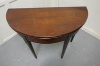 19th Century Mahogany Demi-lune Turn Over Top Tea Table (3 of 5) 19th Century Mahogany Demi-lune Turn Over Top Tea Table (3 of 5)