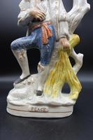 Late 19th Century Staffordshire Flatback Entitled "Peace" (5 of 6) Late 19th Century Staffordshire Flatback Entitled "Peace" (5 of 6)