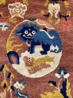 Antique Chinese Ningxia Rug 1.61m x 0.74m (8 of 9) Antique Chinese Ningxia Rug 1.61m x 0.74m (8 of 9)