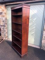 Tall English Mahogany Open Library Bookcase (4 of 10) Tall English Mahogany Open Library Bookcase (4 of 10)