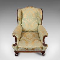 Antique Wing-Back Armchair, English, Lounge, Fireside, Seat, Edwardian c.1910 (6 of 12) Antique Wing-Back Armchair, English, Lounge, Fireside, Seat, Edwardian c.1910 (6 of 12)