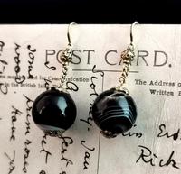 Antique Victorian Agate Drop Earrings, 9ct Gold (10 of 10) Antique Victorian Agate Drop Earrings, 9ct Gold (10 of 10)