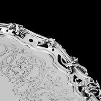 Exceptional Large Solid Sterling Silver Victorian Salver/tray/platter 47cm with Cast Border - Hunt & Roskell - Storr Mortimer & Hunt (16 of 29) Exceptional Large Solid Sterling Silver Victorian Salver/tray/platter 47cm with Cast Border - Hunt & Roskell - Storr Mortimer & Hunt (16 of 29)