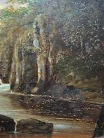 Small Original 19th Century Victorian Woodland River Landscape Oil Painting (3 of 12) Small Original 19th Century Victorian Woodland River Landscape Oil Painting (3 of 12)