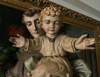 Bohumil Kafka RARE Carved Statue Sculpture St Anthony & Jesus (15 of 32) Bohumil Kafka RARE Carved Statue Sculpture St Anthony & Jesus (15 of 32)