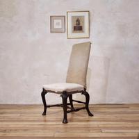 18th Century Ebonised & Upholstered Queen Anne Side Chair (10 of 13) 18th Century Ebonised & Upholstered Queen Anne Side Chair (10 of 13)