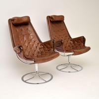 Pair of Vintage Leather Swivel ‘Jetson’ Armchairs by Bruno Mathsson (4 of 11) Pair of Vintage Leather Swivel ‘Jetson’ Armchairs by Bruno Mathsson (4 of 11)