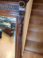 Victorian Gothic Flemish Carved Oak Floor Mirror (5 of 7) Victorian Gothic Flemish Carved Oak Floor Mirror (5 of 7)