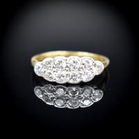 Antique Old Cut Diamond 10 Stone Double Row 18k 18ct Yellow Gold Ring (6 of 9) Antique Old Cut Diamond 10 Stone Double Row 18k 18ct Yellow Gold Ring (6 of 9)
