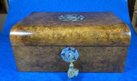Victorian Walnut Jewellery Box with Inlay (13 of 15) Victorian Walnut Jewellery Box with Inlay (13 of 15)
