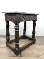 Antique Oak Joint Stool with Carved Detail (9 of 13) Antique Oak Joint Stool with Carved Detail (9 of 13)