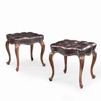 Pair of mid-Victorian Rosewood Stools (5 of 5) Pair of mid-Victorian Rosewood Stools (5 of 5)