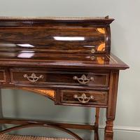 Spectacular Quality Victorian Rosewood Inlaid Antique Writing Desk (10 of 12) Spectacular Quality Victorian Rosewood Inlaid Antique Writing Desk (10 of 12)