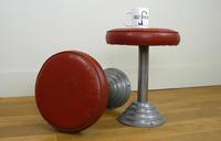 Pair 1930s Art Deco Inspired Industrial Swivel Stools (10 of 10) Pair 1930s Art Deco Inspired Industrial Swivel Stools (10 of 10)
