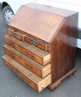 1850's Small Oak Bureaux with Crossbanding around Drawers (6 of 6) 1850's Small Oak Bureaux with Crossbanding around Drawers (6 of 6)
