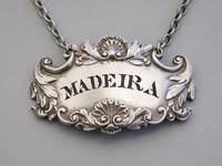 19th Century Provincial / Colonial Cast Silver Wine Label 'Madeira' by G.C. 'makers mark only' c.1830-1850 (4 of 7) 19th Century Provincial / Colonial Cast Silver Wine Label 'Madeira' by G.C. 'makers mark only' c.1830-1850 (4 of 7)