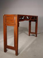 A Slender Late 19th Oriental Elm Hall Table (4 of 6) A Slender Late 19th Oriental Elm Hall Table (4 of 6)