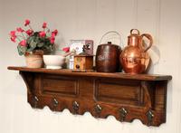 French Oak Wall Shelf With Hooks (3 of 5) French Oak Wall Shelf With Hooks (3 of 5)