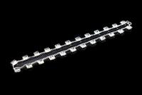 Art Deco Princess Cut Paste Sterling Silver Riviere Short Necklace (5 of 9) Art Deco Princess Cut Paste Sterling Silver Riviere Short Necklace (5 of 9)
