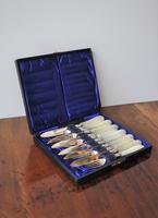 Set of 12 Silver Fruit / Cheese Knives & Forks (5 of 5) Set of 12 Silver Fruit / Cheese Knives & Forks (5 of 5)