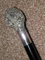 Vintage 925 Silver Detailed Deer Hound Dog's Head Walking Stick / Cane (6 of 20) Vintage 925 Silver Detailed Deer Hound Dog's Head Walking Stick / Cane (6 of 20)