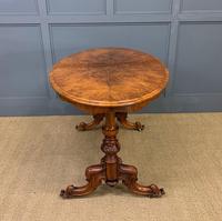 Victorian Burr Walnut Stretcher Table (3 of 13) Victorian Burr Walnut Stretcher Table (3 of 13)