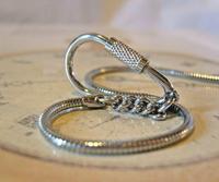 Vintage Pocket Watch Chain 1970s Long Silver Chrome Snake Link Albert & Belt Clip (4 of 10) Vintage Pocket Watch Chain 1970s Long Silver Chrome Snake Link Albert & Belt Clip (4 of 10)