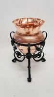 Art Nouveau Wrought Iron and Copper Planter, Jardinière (12 of 16) Art Nouveau Wrought Iron and Copper Planter, Jardinière (12 of 16)