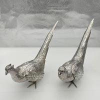 Antique Large Pair of European Sterling Silver Pheasants c.1900 (3 of 10) Antique Large Pair of European Sterling Silver Pheasants c.1900 (3 of 10)
