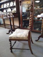 Victorian Carved Barley Twist Chair (6 of 7) Victorian Carved Barley Twist Chair (6 of 7)