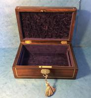 Regency Rosewood Brass Inlaid Jewellery Box (9 of 12) Regency Rosewood Brass Inlaid Jewellery Box (9 of 12)